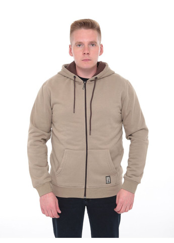 Толстовка мужская бежевая теплая на флисе MarcoStar Пряма (302949643)