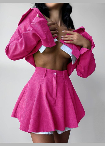 Костюм двійка мікро вельвет піджак та спідниця Україна (347232658)