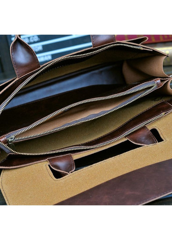 Чоловічий діловий портфель з плечовим ременем із ПУ шкіри чорний No Brand (351536682)