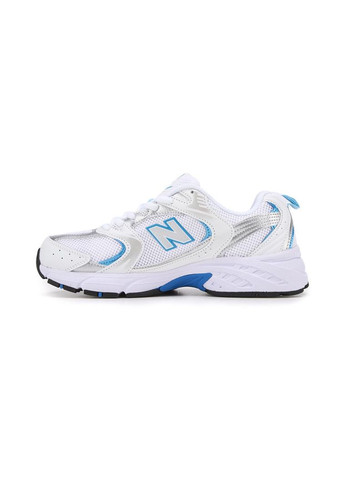 КРОССОВКИ ЖЕНСКИЕ NEW BALANCE 530 WHITE SKY BLUE НЬЮ БЕЛАНС 530 No Brand белые демисезоны (367176885)