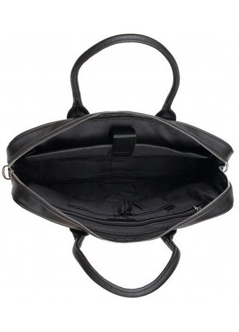 Шкіряна чоловіча сумка портфель для ноутбука чорний No Brand (314942608)