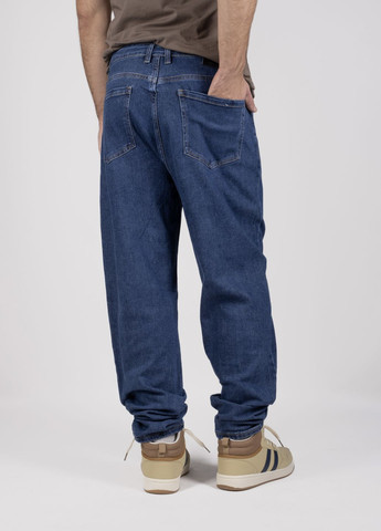 Синие демисезонные мом фит джинсы мужские 344865 Power