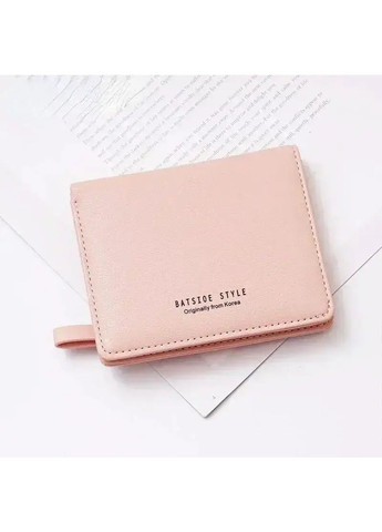 Жіночий гаманець шкіряний з монетницею, корейський гаманець рожевий, маленький гаманець шкіра PU No Brand (289870009)