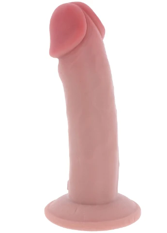 Реалістичний фалоімітатор на присосці Deluxe Dual Density, 18 × 4,5 см Toy Joy (379278351)