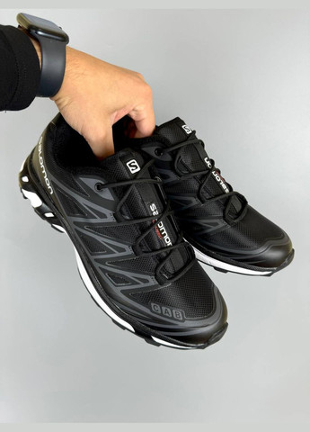 Черные зимние кроссовки зимние мужские salomon xt-6 winter gore-tex black termo fleece | саломон хт-6 черные термо с флисом No Brand