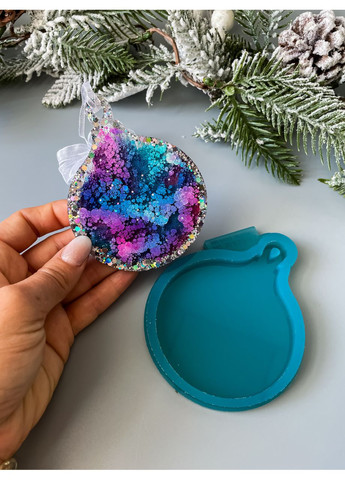 Молд Шар форма для новогодних игрушек на елку силиконовая форма для эпоксидной смолы No Brand (370566815)