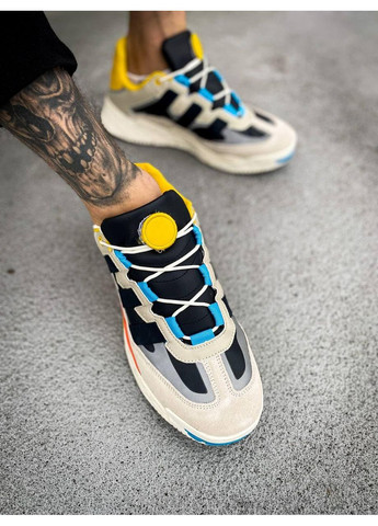 Комбіновані Осінні кросівки чоловічі adidas niteball cream white collegiate navy адідас найтбол No Brand