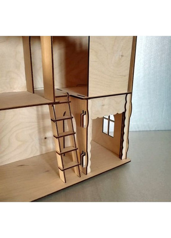 Ляльковий будиночок з дерева + гараж No Brand (361204106)