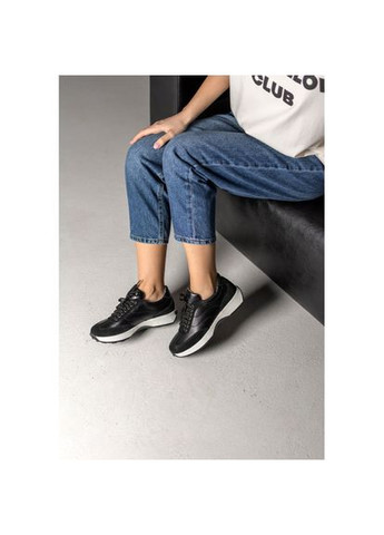 Классические базовые кожаные кроссовки Украина р.40 (vm-om-16ch) Vm-Villomi чёрные (323222462)