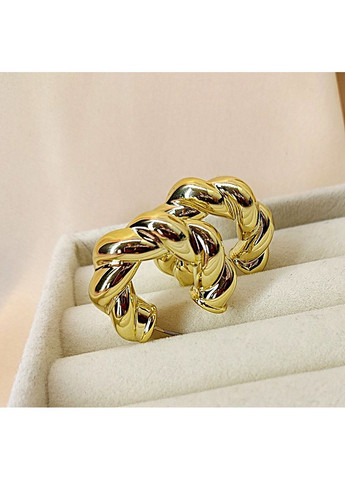 Сережки жіночі 3 пари Золотистого кольору No Brand (349812738)