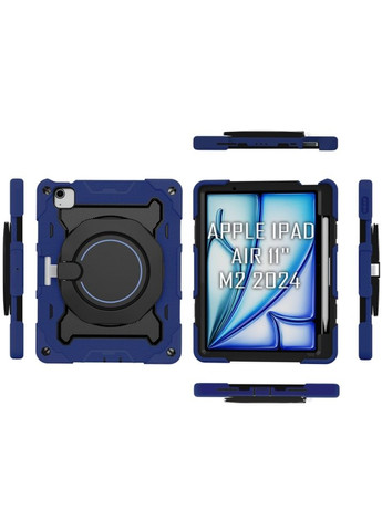 Бронированный противоударный чехол-подставка для Apple iPad Air 11" M2 2024 Blue BeCover (360426435)