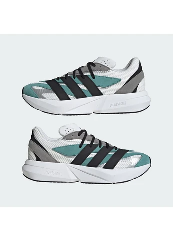 Цветные демисезонные кроссовки lightblaze white/multi jr3462 adidas