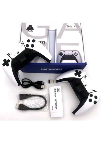 Игровая приставка консоль M15 Plus 64Gb 4K Game Stick 3D с двумя беспроводными джойстиками (2390000010) No Brand (340912483)