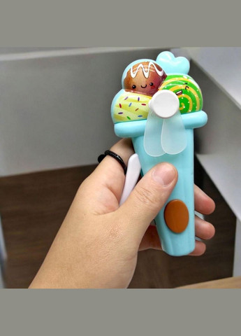 Вентилятор детский ручной механический Мороженое ( ) (642) MIC (362436444)