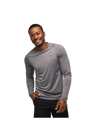 Футболка чоловіча з довгим рукавом M Lightwire L Tech Tee, teel Gray, Steel Gray Black Diamond (334669953)