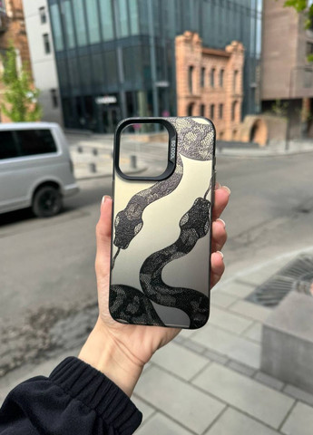 Чехол силиконовый для iPhone 12 Pro Max Snake Black / чехол айфон 12 про макс черный No Brand (332172388)