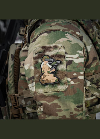 Нашивка Tactical girl №6 PVC White/Coyote/Olive V2 M-TAC (315047807)