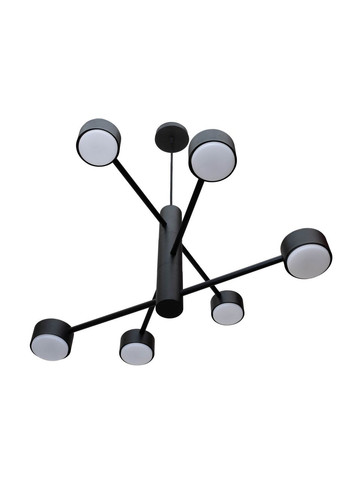 Люстра підвісна Copter на шість плафонів GX53 чорна NL 8043-6 BK MSK Electric (325882621)