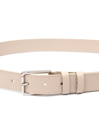 Ремінь шкіряний жіночий 11450 Бежевий Grande Pelle (302972155)