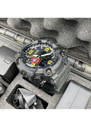 Наручний годинник чорний спортивний для чоловіків з будильником і секундоміром кварцовий ProDobro (367264783)