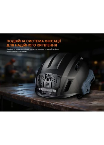 Крепление на шлем Fenix ALG-04 V.2.0 нейлон 90,3х64,8 мм черное No Brand (400574459)
