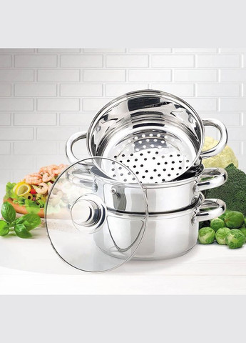 Пароварка из нержавеющей стали 2 л (MR2900-18) Maestro (334006593)