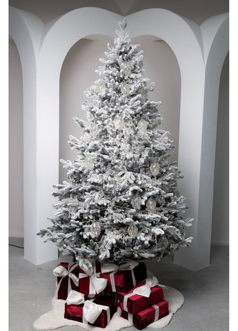 Елка искусственная литая МЕРИЛЕНД Заснеженная 1.52 м с металлической подставкой на 30% пышнее, модель 2025 года Yalunka Tobi Меріленд (355803990)