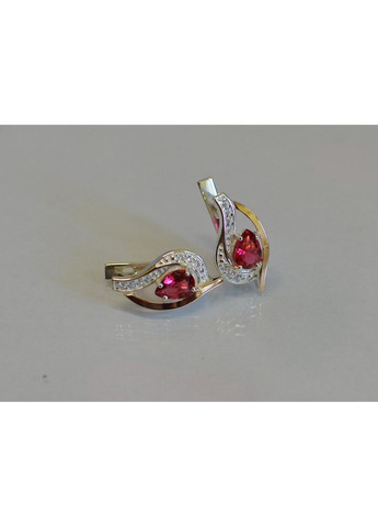 Серебряные серьги с элементами золота Silver Style (367112040)