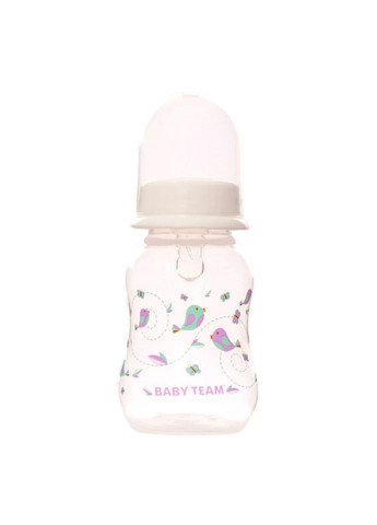 Пляшечка для годування з силіконовою соскою 1111_білий 125 мл Baby Team (322841146)