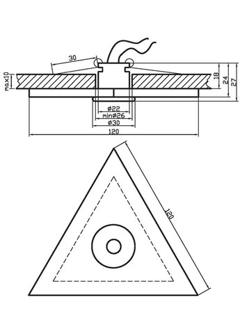 Точечный светильник PO-04 (2209948) Candellux (361312589)