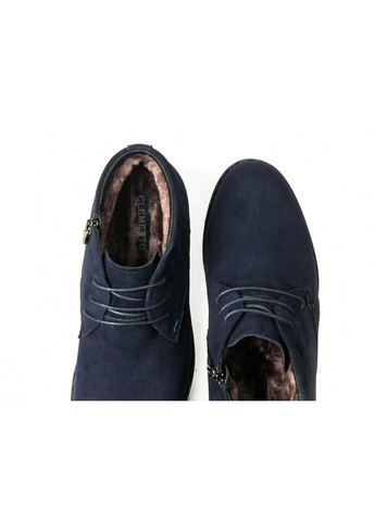 Темно-синие зимние ботинки 7184329 цвет тёмно-синий Clemento