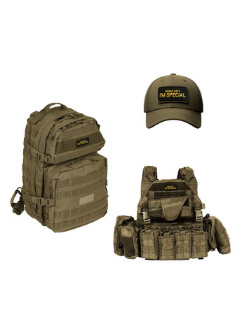 Набір шевронів 2 шт з липучкою "Mama says I am special" 4x9 см "Мама каже, я особливий" вишитий патч шеврон IDEIA (313595058)