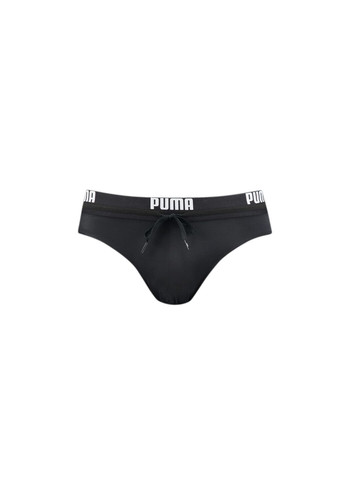 Мужские черные спортивные плавки swim men logo swim brief Puma