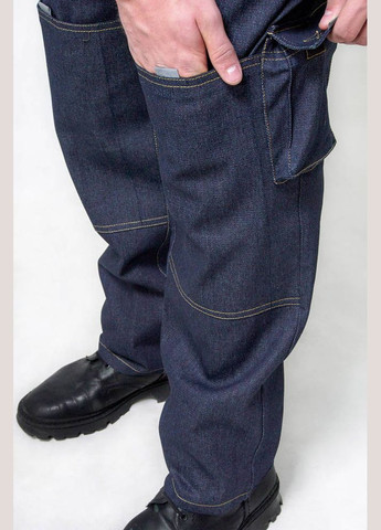 Синій костюм робочий джинс (куртка+напівкомбінезон), 170/176см ProsPerous