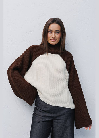 Коричневий демісезонний жіночий светр Arjen