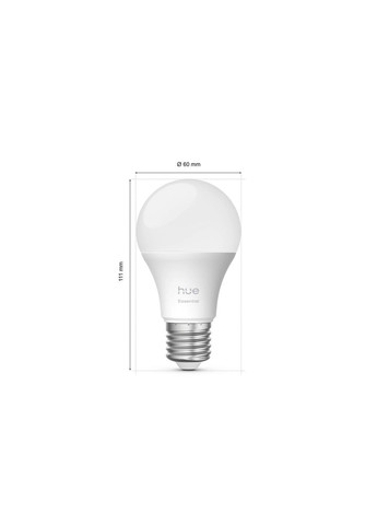 White and Color Ambiance Basic Starter Set E27 (3 розумні лампи + Bridge) Philips Hue (371330805)