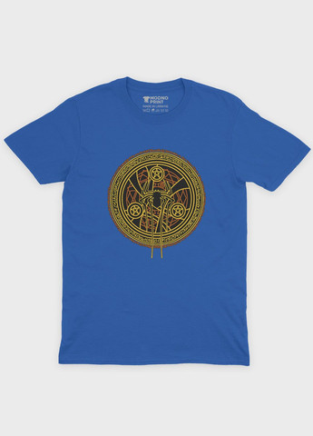 Синяя демисезонная футболка для девочки с принтом супергероя - человек-паук (ts001-1-grr-006-014-078-g) Modno
