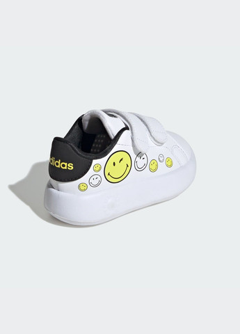 Белые всесезонные кроссовки smiley advantage kids adidas