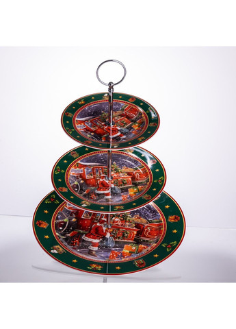 Етажерка для фруктів та десертів Santa порцелянова 34 см Yiwu (369960236)