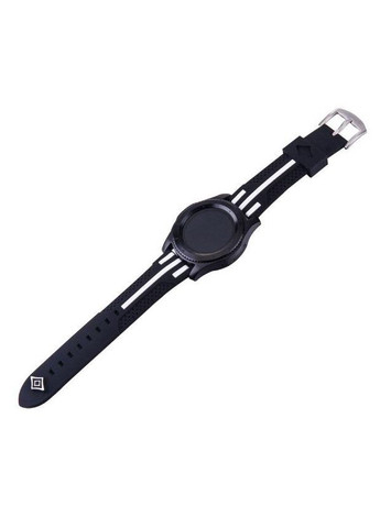 Силиконовый ремешок Dart для часов Samsung Gear S3 Classic SM-R770 / Frontier RM-760 - Black&White Primo (333720326)