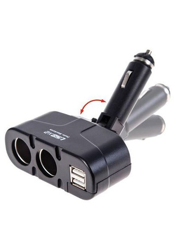 Подовжувач прикурювача 2 виходи+2USB 1500mA/запобіг (WF-0668/003) VOIN (362607591)
