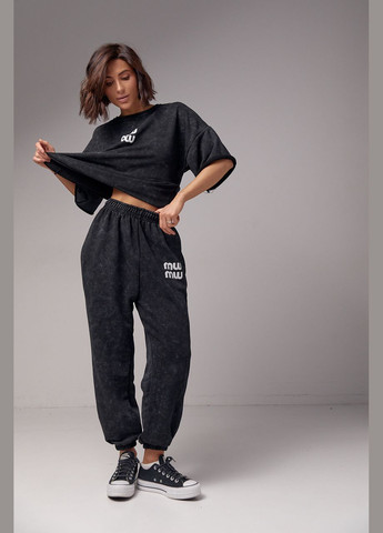 Спортивний костюм у техніці тай-дай з принтом Miu Miu Lurex (287340274)