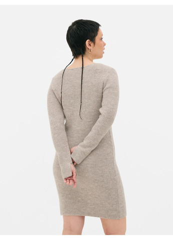 Бежевое платье демисезон,бежевый меланж, Primark