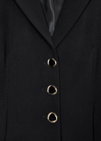 Черный женский жакет Zara однотонный - демисезонный