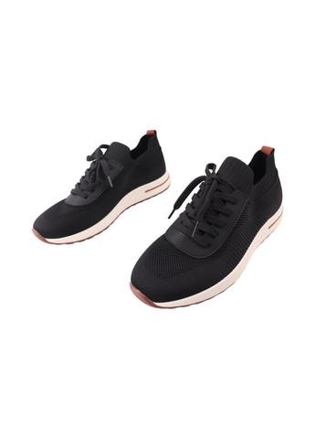 Черные кроссовки мужские черные текстиль Brooman 1035-25LK