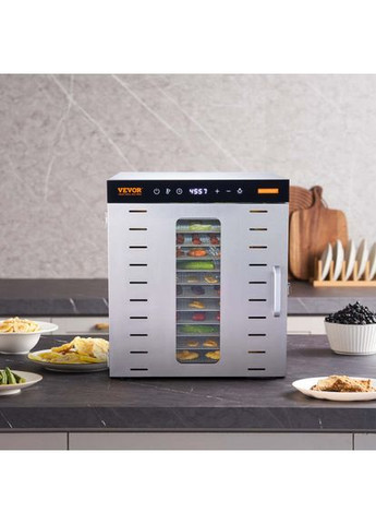 Дегидратор SS-10X 1000 W из нержавеющей стали, 300 x 280 мм Vevor (351505649)