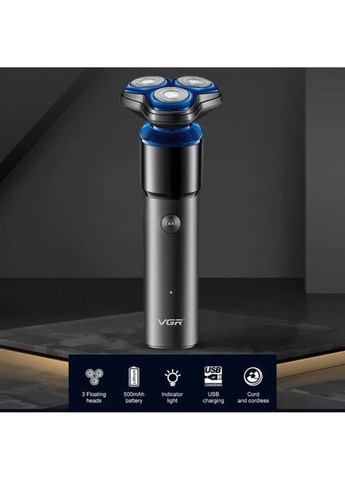 Портативна водонепроникна електробритва VGR V-325 No Brand (332634946)