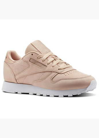 Кроссовки женские Leather Nude NBK Pink CN1504 Reebok розовые (325413436)