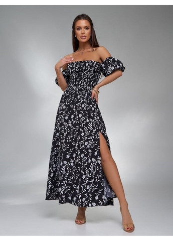 Черное повседневный платье issa pus a-616a черный ISSA PLUS