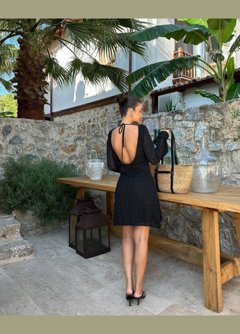 Черное платье Sobe однотонное